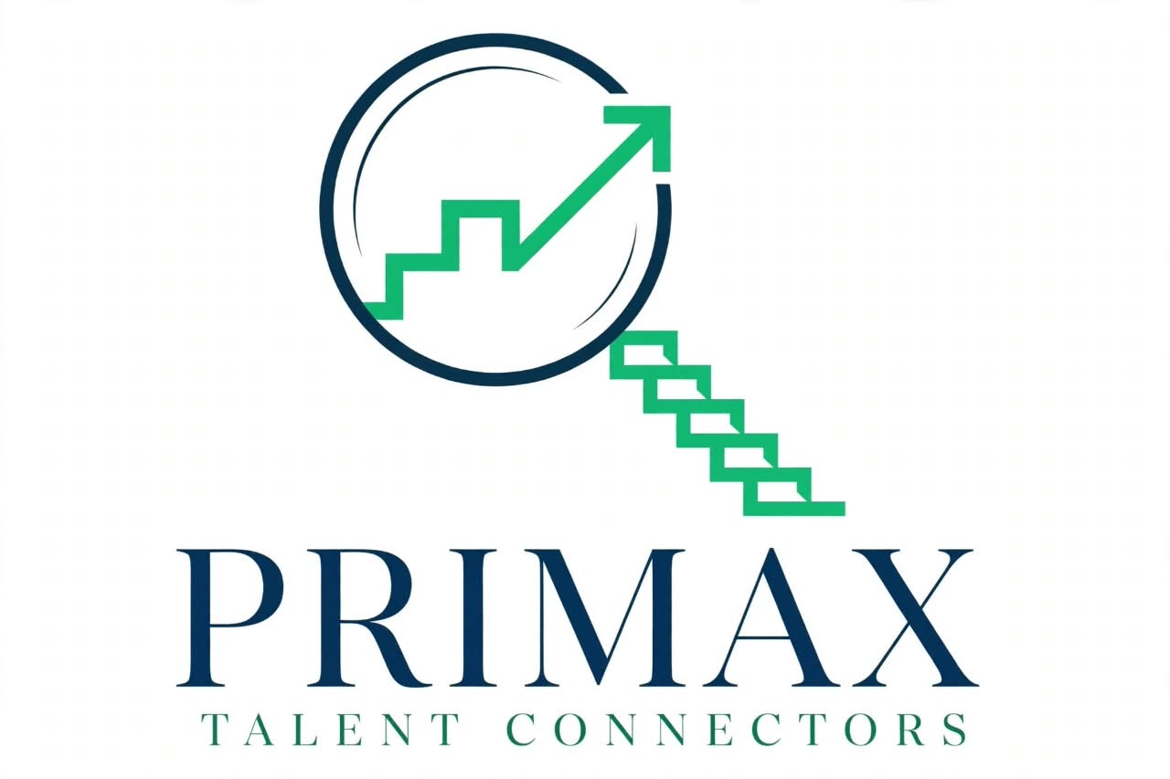 Primax Career Connectors logo with an upward career path symbol